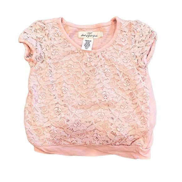 H&M Label of Graded Goods Pink Lace Sleeveless Blouse Size 2-4 Years - Picture 1 of 8